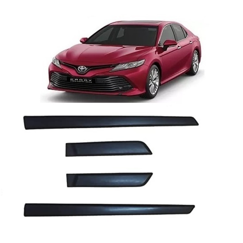 Side Door Beading Door Protector Accessories for  Camry Black